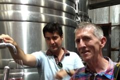 05-07 Jerome Ryan Trying A Young Wine At Gimenez Rilli On The Uco Valley Wine Tour Mendoza